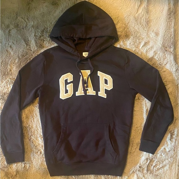 Brown gap hoodie with front pocket and elastic bottom - Picture 2 of 3
